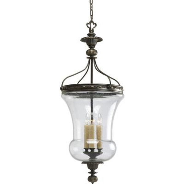 Fiorentino Collection Forged Bronze 3-light Foyer Pendant