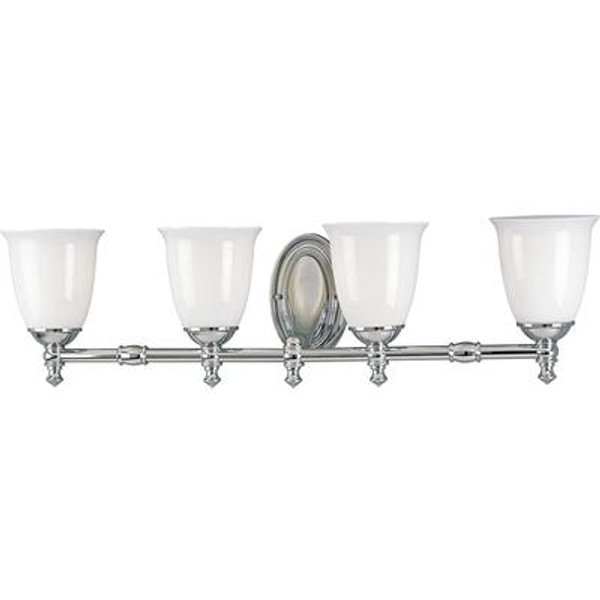 Victorian Collection Chrome 4-light Wall Bracket