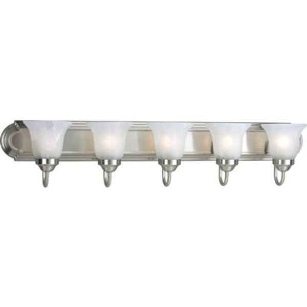 Brushed Nickel 5-light Wall Bracket