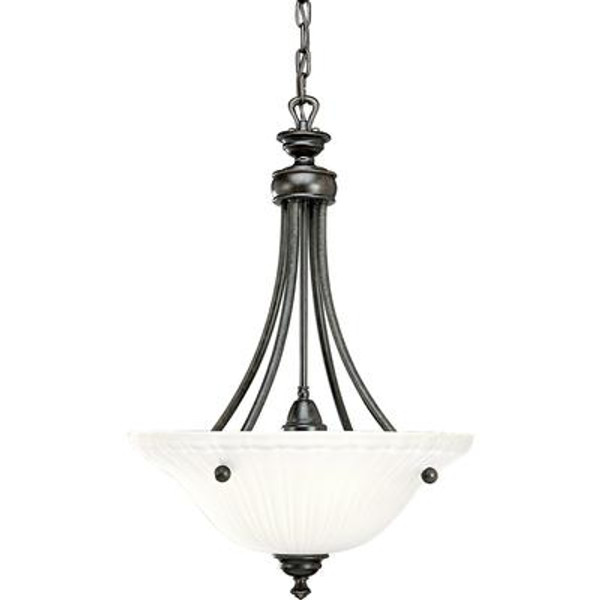 Renovations Collection Forged Bronze 3-light Foyer Pendant