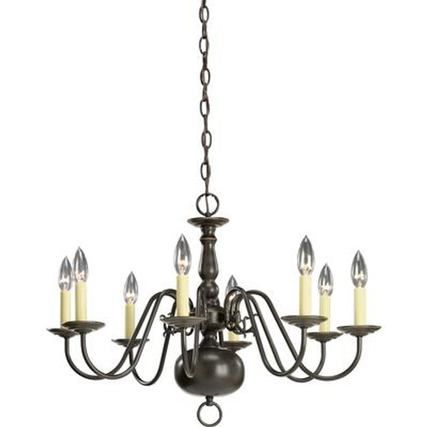 Americana Collection Antique Bronze 8-light Chandelier