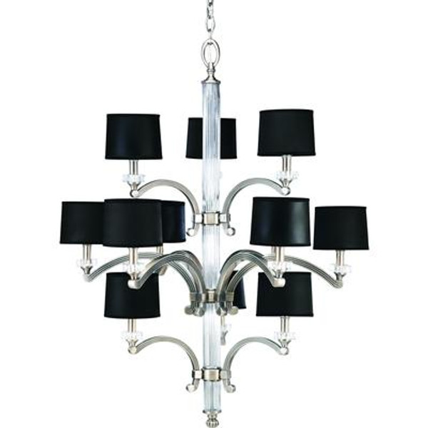 Roxbury Collection Classic Silver 12-light Chandelier