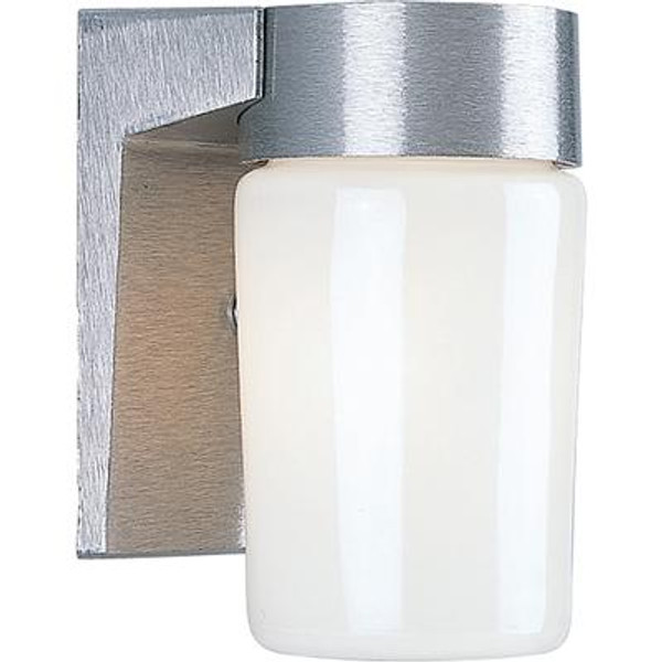 Satin Aluminum 1-light Wall Lantern