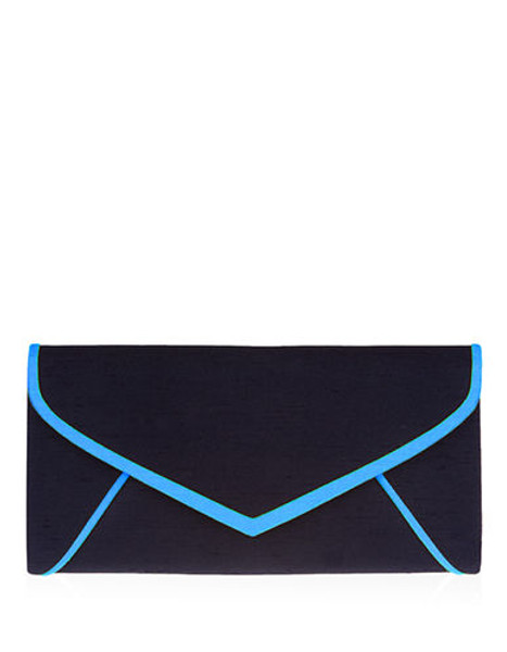 Jacques Vert Overlay Clutch - Blue Multi