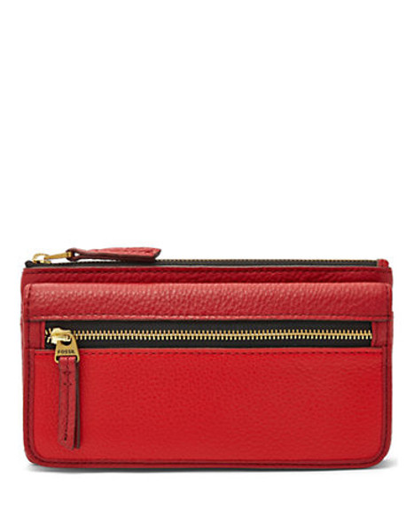 Fossil Erin Flap Clutch - Red