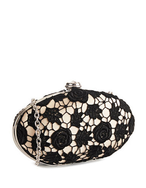 Sondra Roberts Oval Lace Clutch