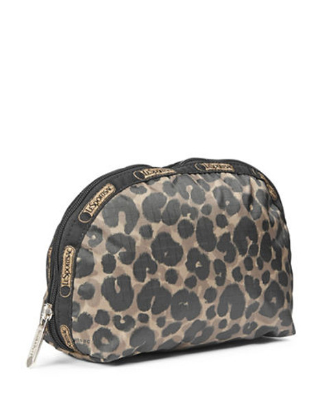 Lesportsac Medium Dome Cosmetics Pouch - Army Cheetah