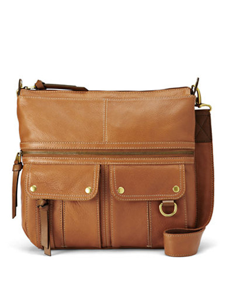 Fossil Morgan Top Zip - Saddle