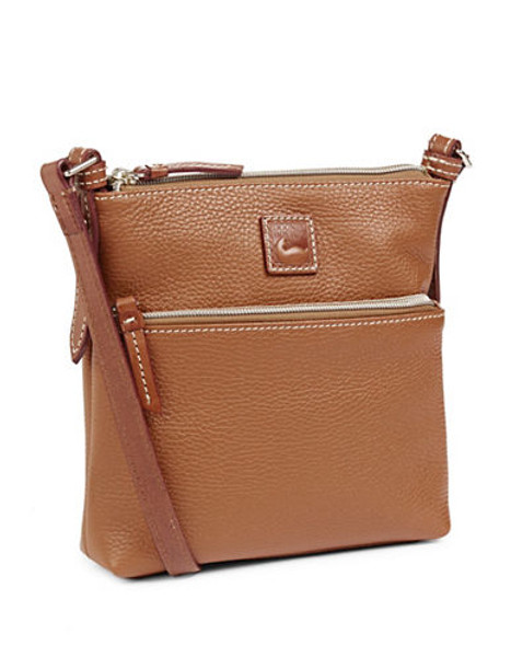 Dooney & Bourke Leather Crossbody Bag - Beige