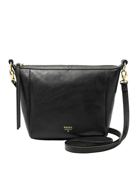 Fossil Sydney  Top Zip Crossbody - Black