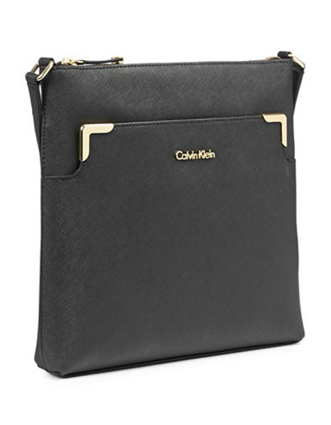 Calvin Klein On My Corner Messenger Bag - Black