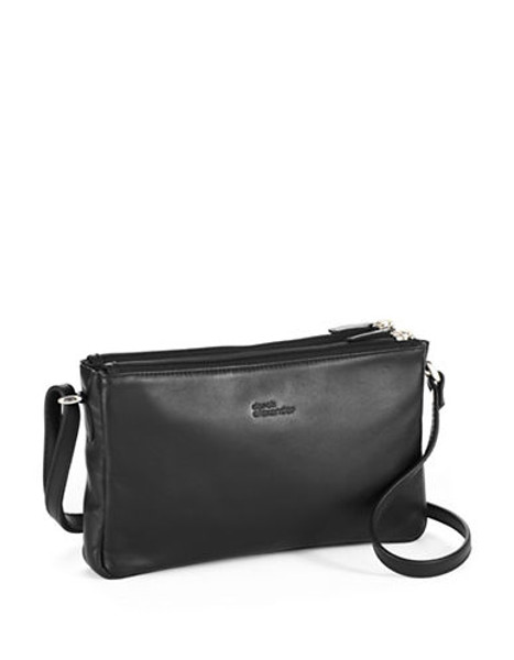 Derek Alexander East West Slim Twin Top Zip Organizer - Black