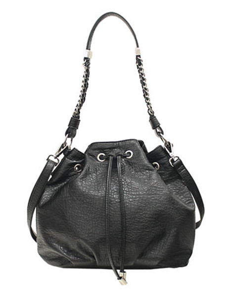 Jessica Simpson Lulu Drawstring Crossbody - Black