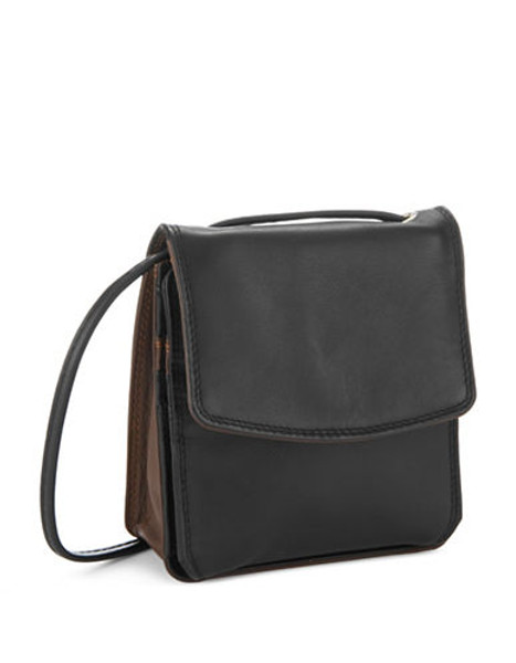 Derek Alexander Leather Mini Purse - Black