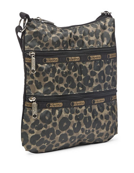 Lesportsac Kylie Triple Zip Crossbody - Army Cheetah