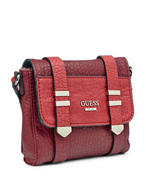 Guess Mini Western Wild Crossbody Bag - Lipstick Multi