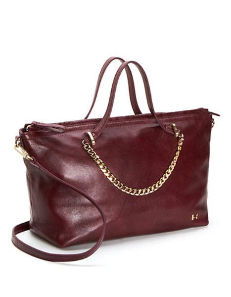 Halston Heritage Chain Handle Satchel - SYRAH