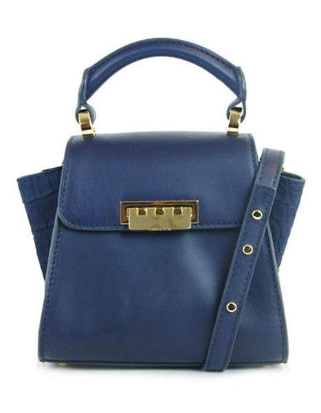 Z Spoke Zac Posen Eartha Leather Mini Bag - Navy