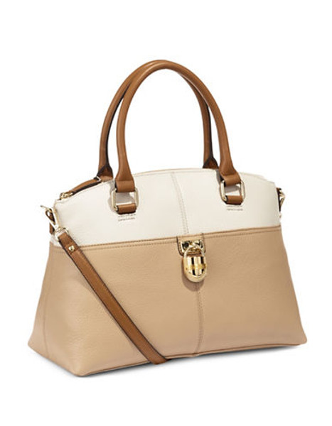 Calvin Klein Pebble Modena Satchel - Nude