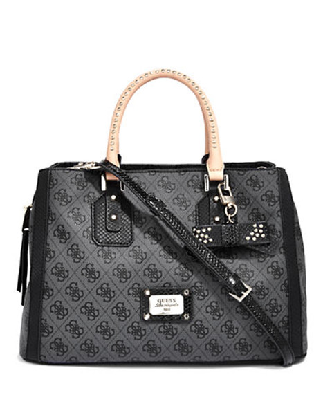 Guess Cheatin Heart Satchel - Coal