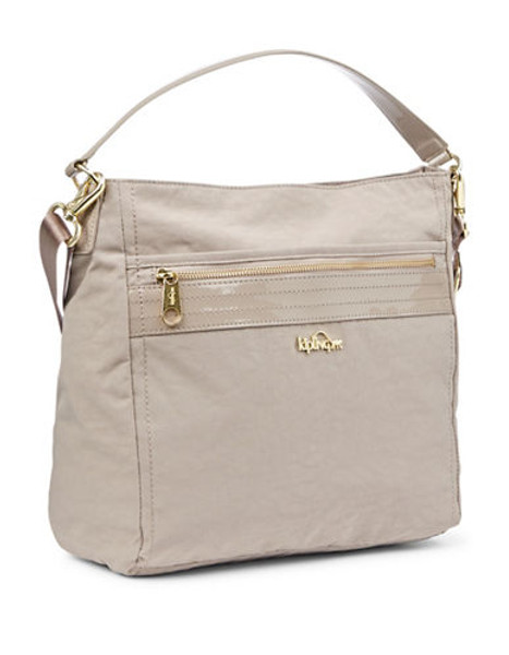 Kipling Sansa Mixed Media Satchel - Beige