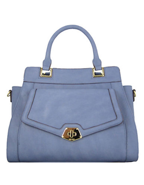 Nine West Sadie Collection Large Satchel - Periwinkle