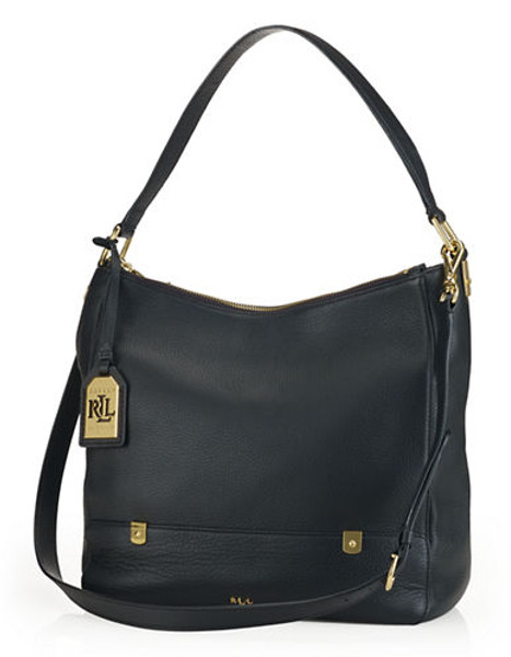 Lauren Ralph Lauren Morrison DoubleZip Hobo - Black