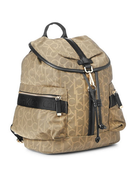 Calvin Klein Talia Nylon Backpack - Khaki