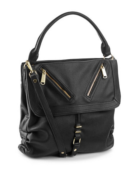 Steve Madden Foldover Hobo - Black