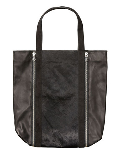 Maison Scotch Leather Shopper Bag - Black