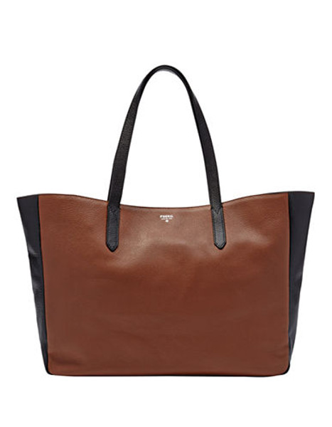 Fossil Sydney Tote - Black/Brown