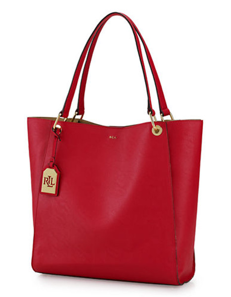 Lauren Ralph Lauren Aiden Tote - Red