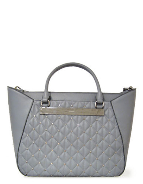 Nine West Glam Slam Quilted Tote - Grey