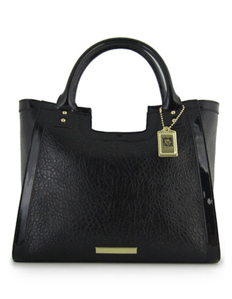 Anne Klein Against the Grain Large Tote - Black