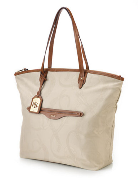 Lauren Ralph Lauren Cavalry Tote - Khaki