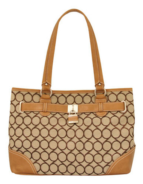 Nine West 9 Jacquard Medium Shopper - Brown