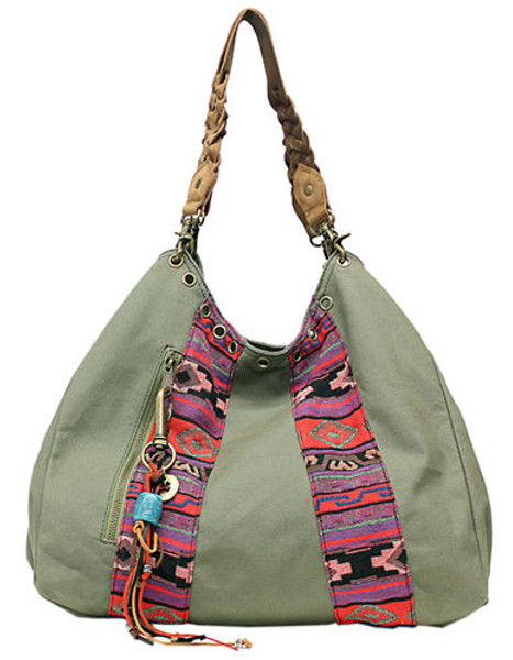 Lucky Brand Mexicali Bucket Tote - Green