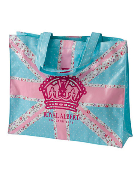Royal Albert Pastel Union Jack Plasticised Shopping Bag - Multi-coloured