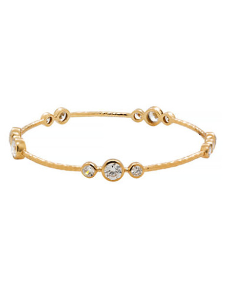 Melinda Maria Gold Plated Cubic Zirconia Bracelet - Silver