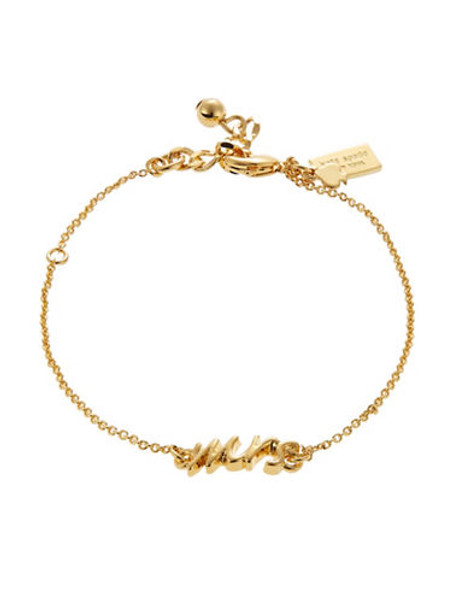 Kate Spade New York Say Yes Mrs Bracelet - Gold