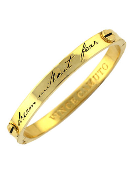 Vince Camuto Language of Love Gold Plated  No Stone Bangle - Gold