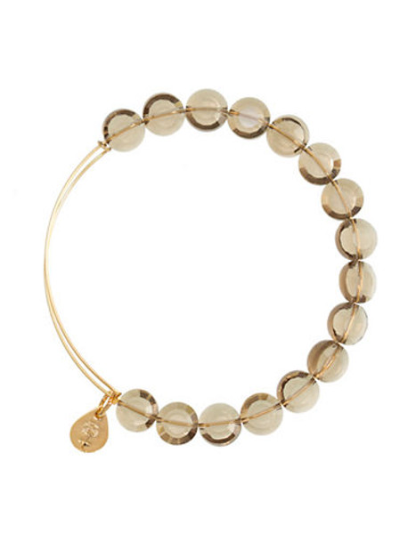 Alex And Ani Luxe Smoke  Beaded Bangle - Gold