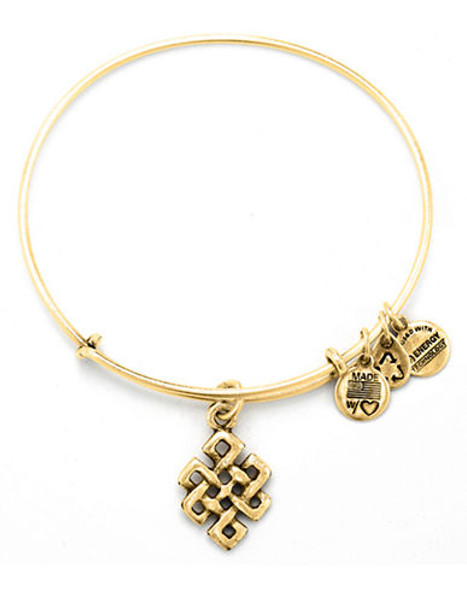 Alex And Ani Endless Knot Charm Bangle - Gold