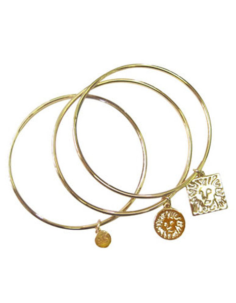 Anne Klein 3 Piece Bangle Set - Gold