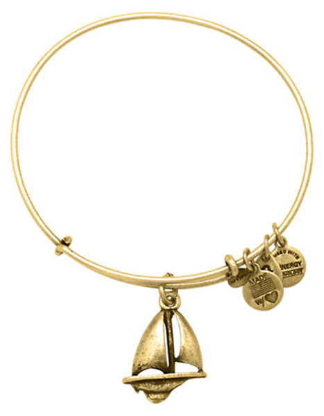 Alex And Ani Sailboat Charm Bangle - Gold