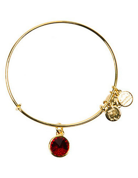 Alex And Ani January Birthstone Charm Bangle - Gold