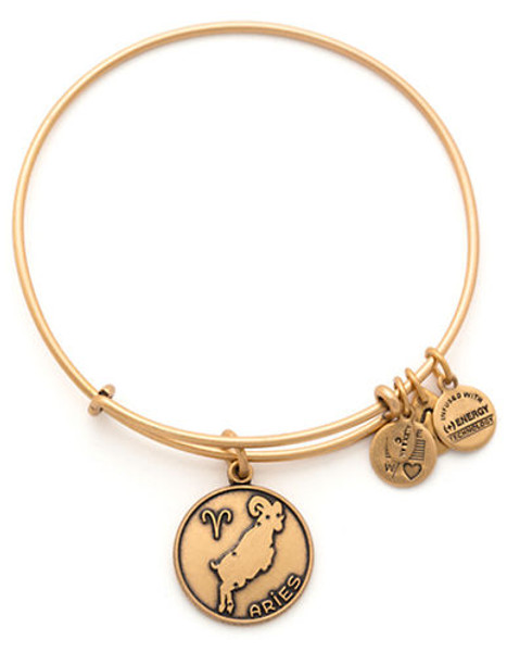 Alex And Ani Aries Ii Charm Bangle - Gold