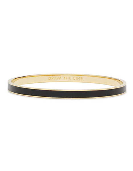 Kate Spade New York Idiom Bangles draw the line - solid - Black