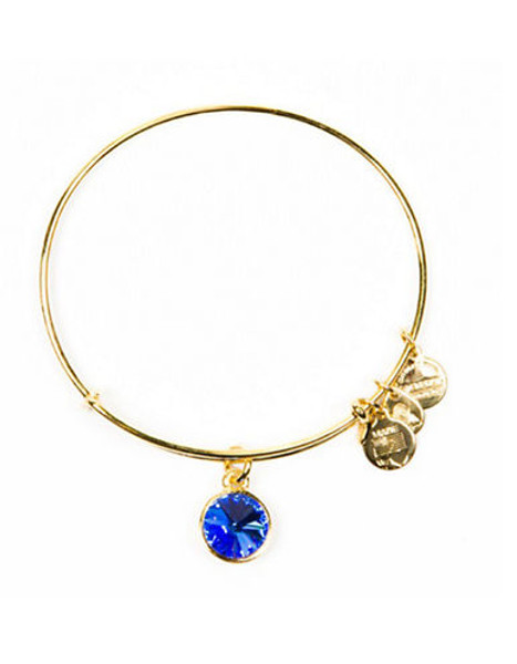 Alex And Ani Septemeber Birthstone Charm Bangle - Gold