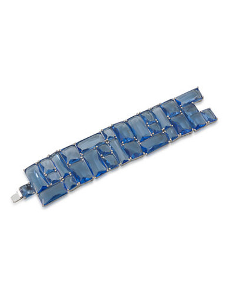 Carolee Dark Star Wide Dramatic Bracelet - Blue